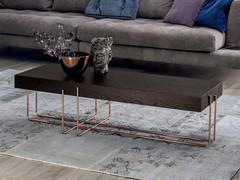 Cruz coffee table with tubular metal structure