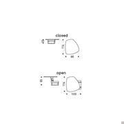 Orlando extendable coffee table - Measurements