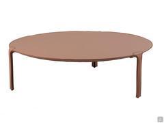 Elgon hide-leather coffee table, round version cm 110 of diameter h.32