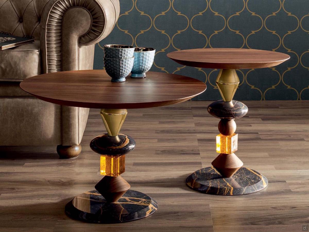 Coffee table with jewel base Pandora