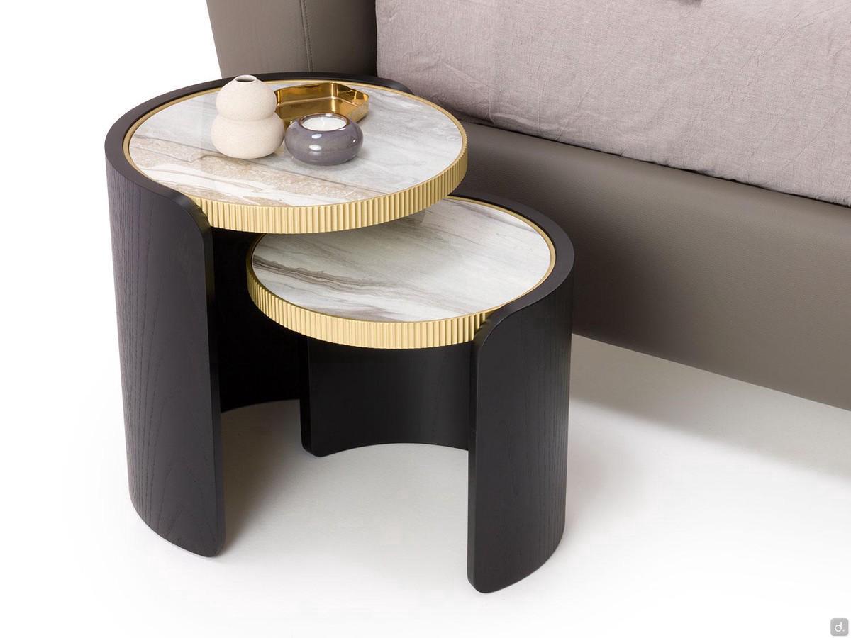 Pair of Roller tables used as bedside tables