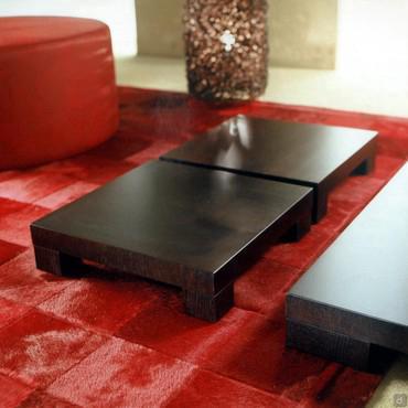 Camillo square coffee table in wengè