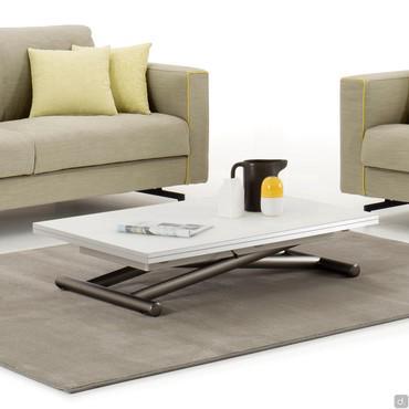 Bento white glass convertible coffee table (frosted glass no longer available)