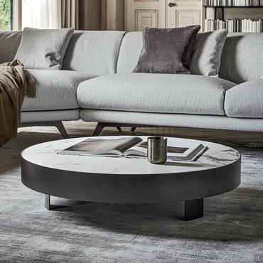 Low, round coffee table Jazz by Bonaldo