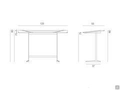 River desk - dimensions