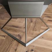 Storm writing desk by Cattelan in titanium painted metal