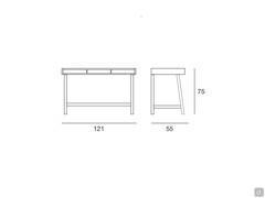 Writing desk Bryant - dimensions 