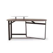 Gauss desk by Bonaldo with modern asymmetrical metal structure