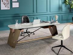 Bridge executive desk in porcelain 