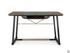 130 cm Saul desk with a practical metal document compartment underneath the top