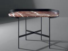 Writing desk Asia by Bonaldo with Carpathian red marble stone top