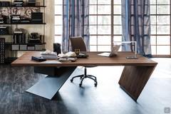 Nasdaq designer wooden desk by Cattelan