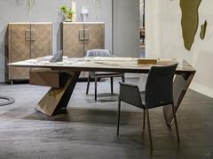 Wooden design desk Nasdaq by Cattelan