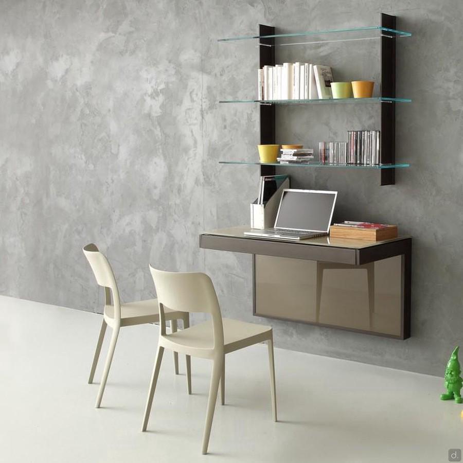 Kosmos modern wall desk in the extending version