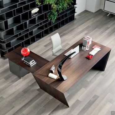 Vega modern corner desk by Cattelan