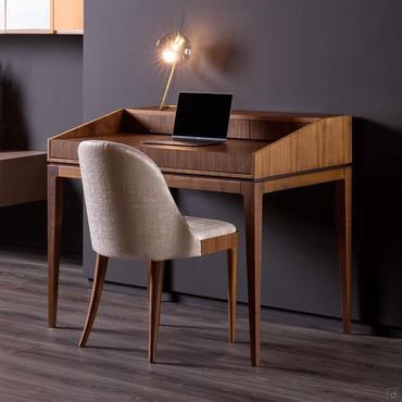 Aneko solid walnut secretary desk