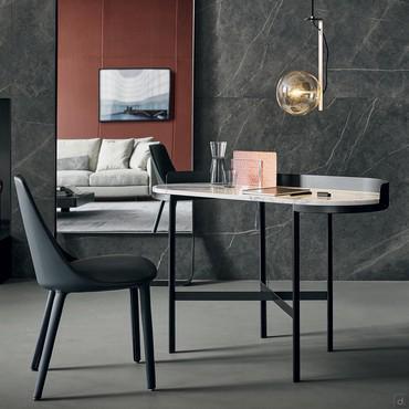 50 cm deep marble writing desk Asia by Bonaldo 