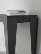 Shift console table when closed - charcoal finish