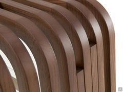 Detail of the bent ashwood slats 