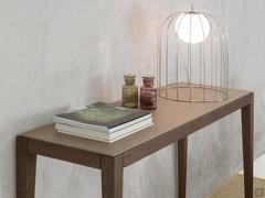 Damon console table with concrete resin top