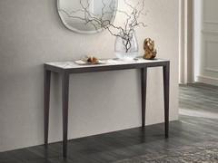 Console table Damon cm 120 solid wood with marble top