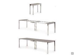 Extendable console table with telescopic aluminium mechanism