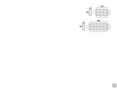  Harper extendable console - Table seats scheme