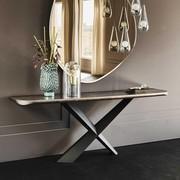 Terminal hallway console table with ceramic top by Cattelan