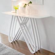 Arpa console table with glass top