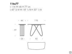 Arpa console table - measurements