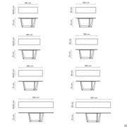 Art console by Bonaldo - Models and Measurements