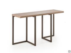 Fold console table in width 130 cm