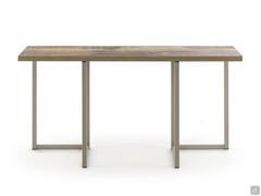 Fold console table with legs in Grisou metal and Morera melamine top