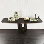 Skyline wall mounted console table with rounded corners