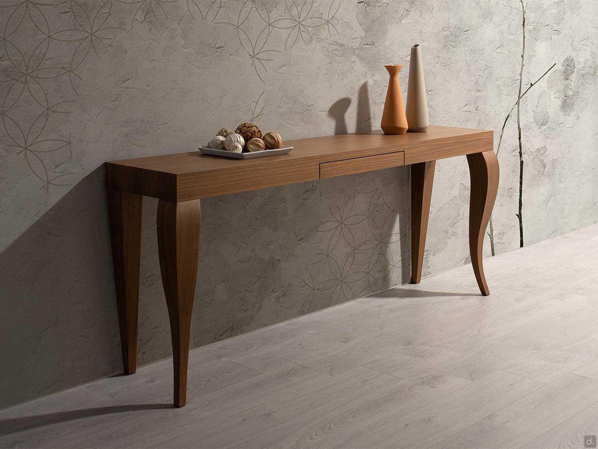 Canaletto walnut entryway console table Mafalda classic and sophisticated design