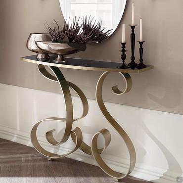 Mirò modern wrought iron console table by Cantori - mod.Art