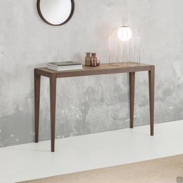 Damon console table with concrete resin top