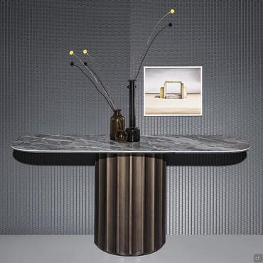 Modern console table with central base Dorian by Bonaldo