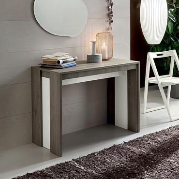 Sandor two-tone extending console table