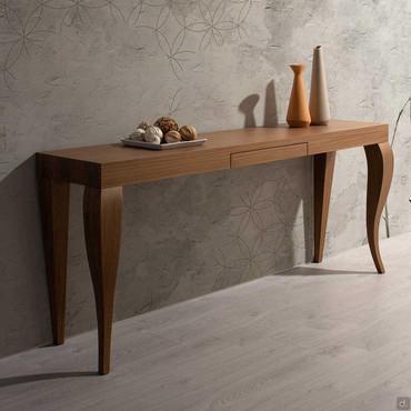 Canaletto walnut entryway console table Mafalda classic and sophisticated design