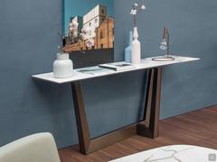 Art ceramic designer entrance console table by Bonaldo