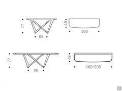 Models and dimensions available - Rectangular version with rounded corners