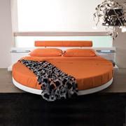 Ring bed with orange bed sheet 8315-S