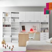 Almond Bookcase Accessories - additional shelves, hinged doors and drawers