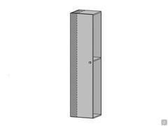 Custom width for hinged wardrobes