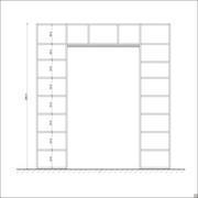 Almond bridge layout of the compartments and shelves 