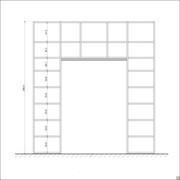 Almond bridge layout of the compartments and shelves 