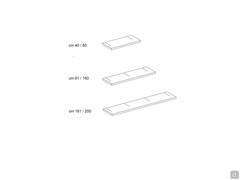 Fold shelf: width scheme