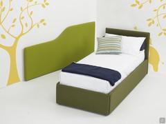 Shaped wall panel perfect to protect the bed once against the wall