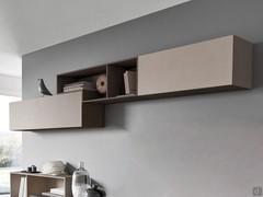 Combining Fly elements and Cube shelves can create clean, linear compositions with good storage capacity